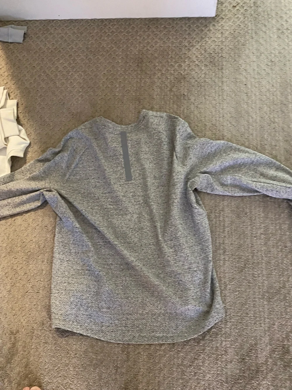 lululemon athletica Men's Heather Gray Crew Sweater